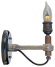 Piston Sconce Light, Candelabra Flame Bulb