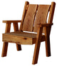 Live Edge Locust Timberland Chair, Cedar Stain