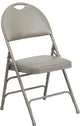 Hercules Series Extra Large Ultra-Premium Triple Braced Metal Chair With Handle, Gray Vinyl/Gray Frame