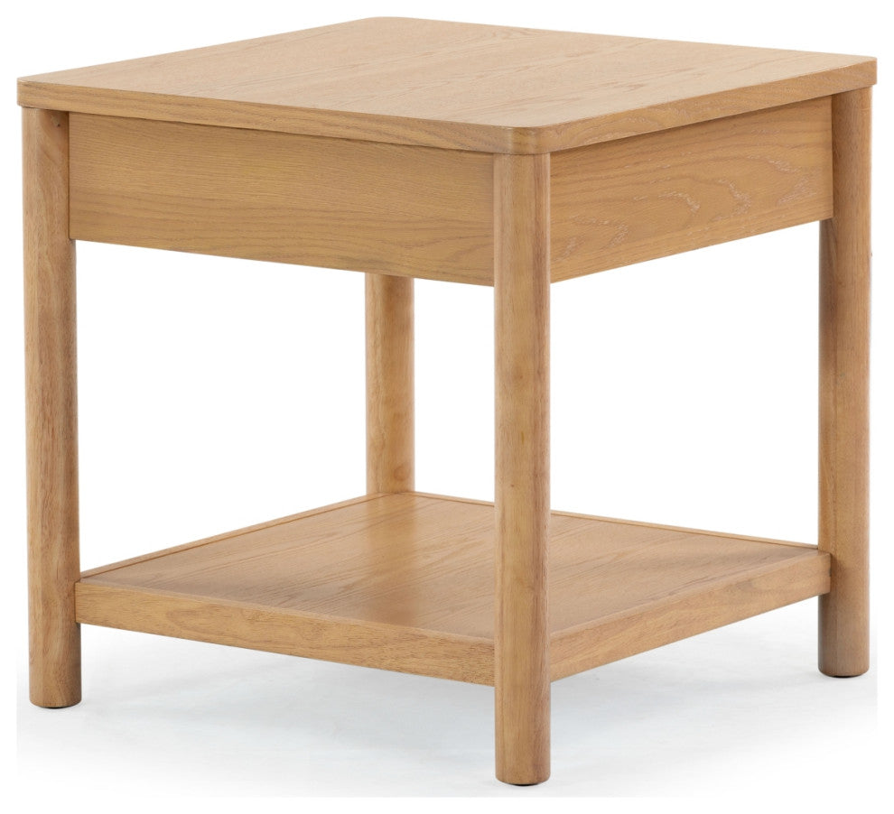 Safavieh Couture Jaylessa 1 Drawer End Table, Natural