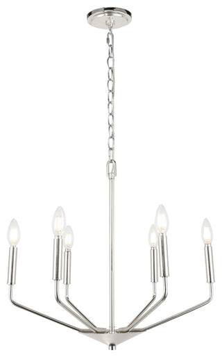 Chrome Finish 6-Light Pendant