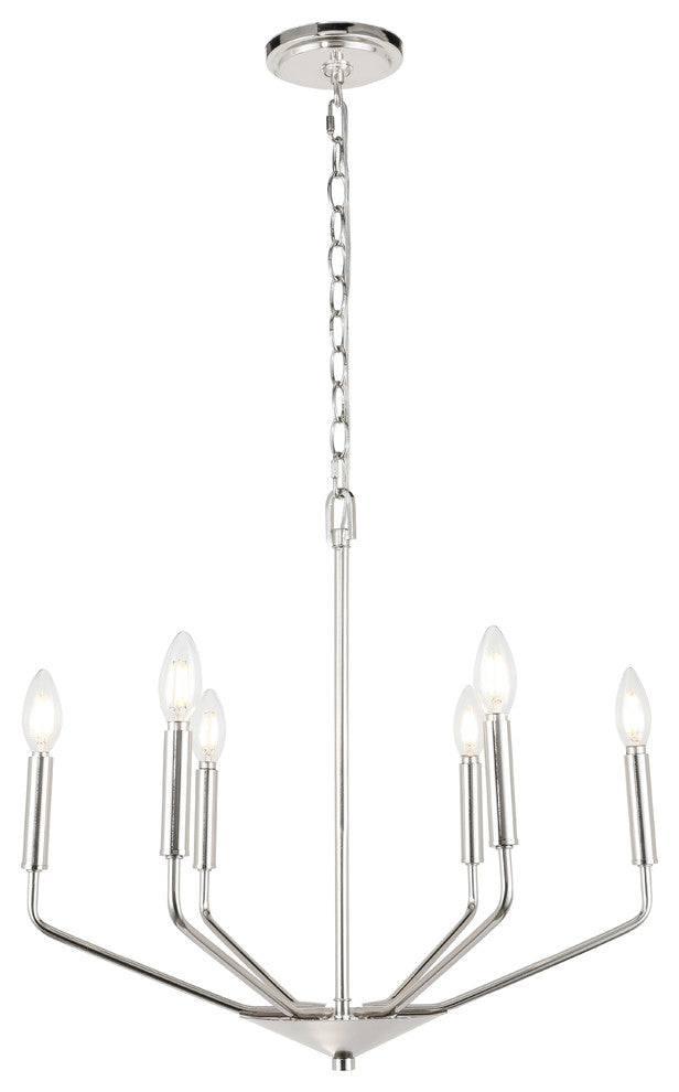 Chrome Finish 6-Light Pendant