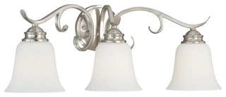 Vaxcel Hartford 3-Light Vanity Light, Satin Nickel