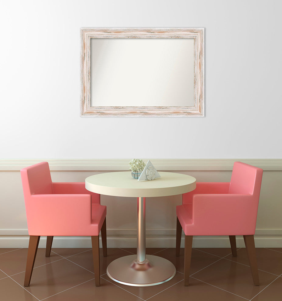 Wall Mirror Choose your Custom Size, Alexandria White Wash