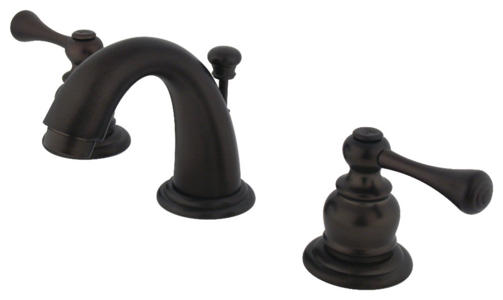 Kingston Brass Widespread Bathroom Faucet With Retail Pop-Up, Oil Rubbed Bronze