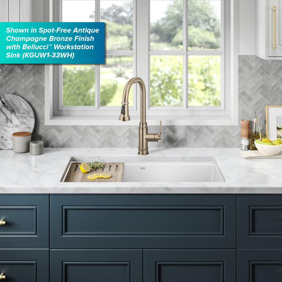 Sellette Pull-Down Kitchen Faucet, Spot Free Stainless Steel, Model Kpf-4101sfs