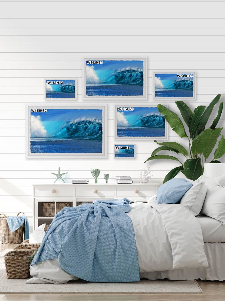 "Sea You Soon" Framed Painting Print, 12x8