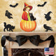 Pumpkin Fairy Wooden Door Hanger