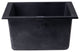 ALFI brand AB1720UM-BLA Black 17" Undermount Rectangular Granite Prep Sink