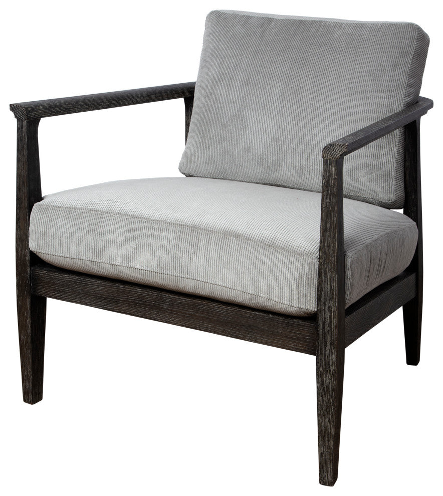 Uttermost Brunei Modern Gray Accent Chair