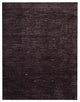 Hand Knotted Loom Silk Mix Area Rug Contemporary Brown