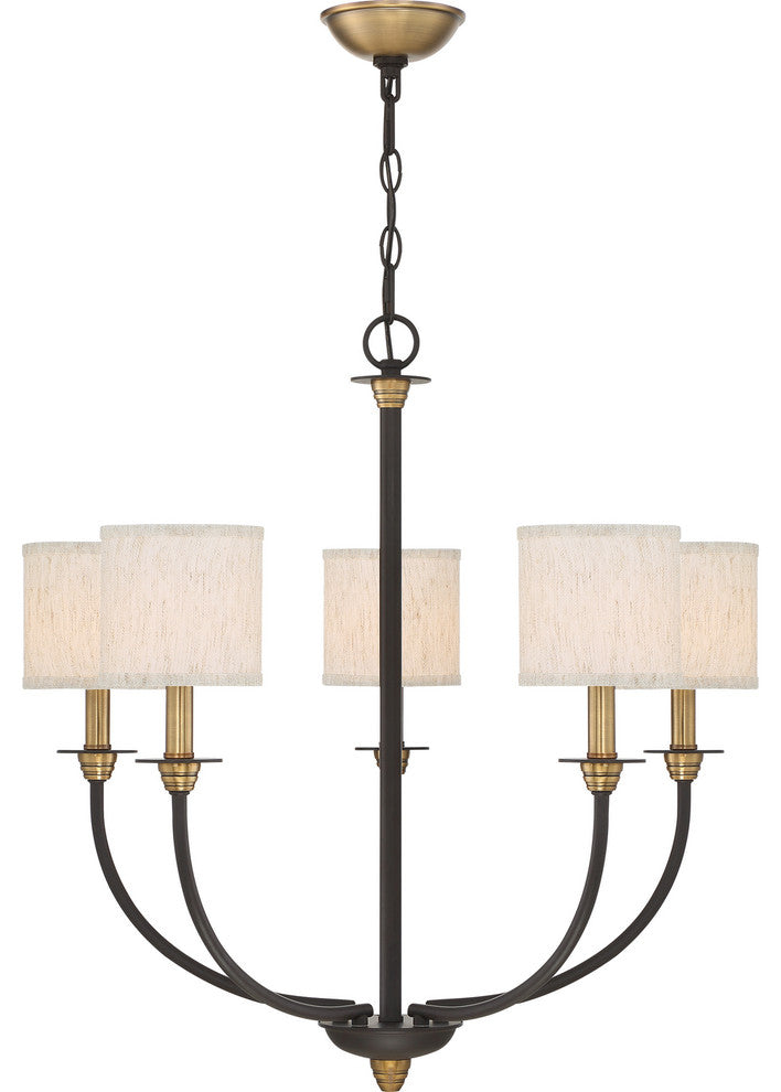 Audley 5-Light Chandelier, Old Bronze