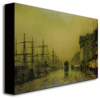 'Liverpool Docks Custom House' Canvas Art by John Grimshaw