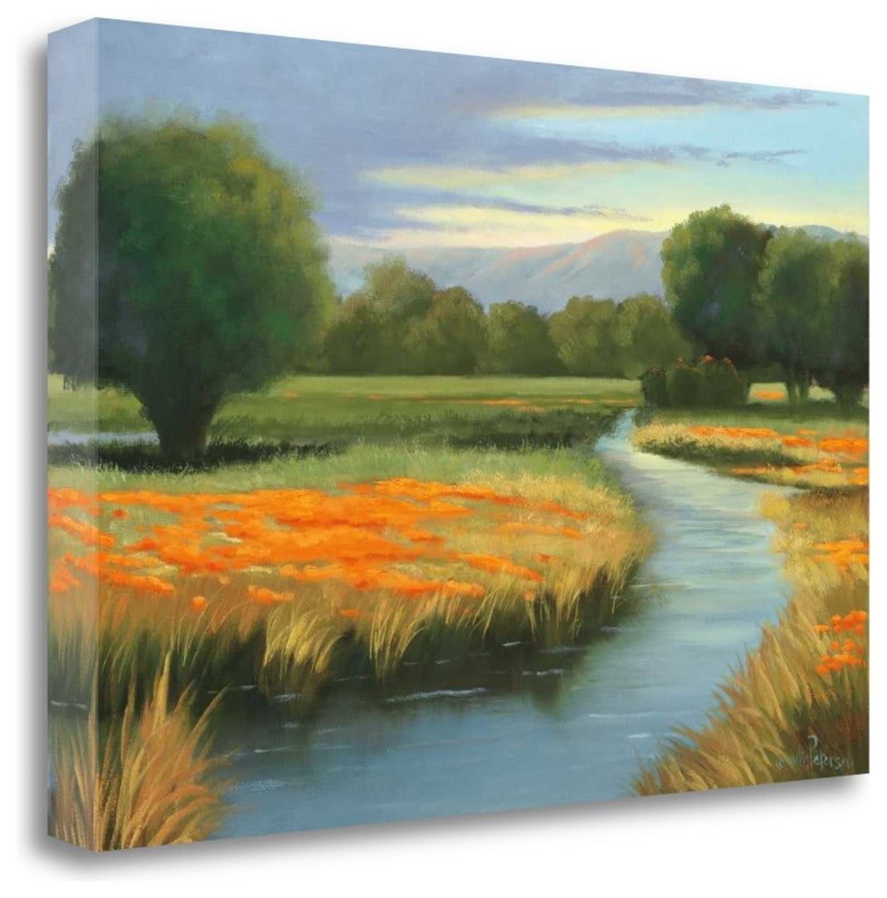 "California Orange" By Julie Peterson, Giclee Print on Gallery Wrap Canvas