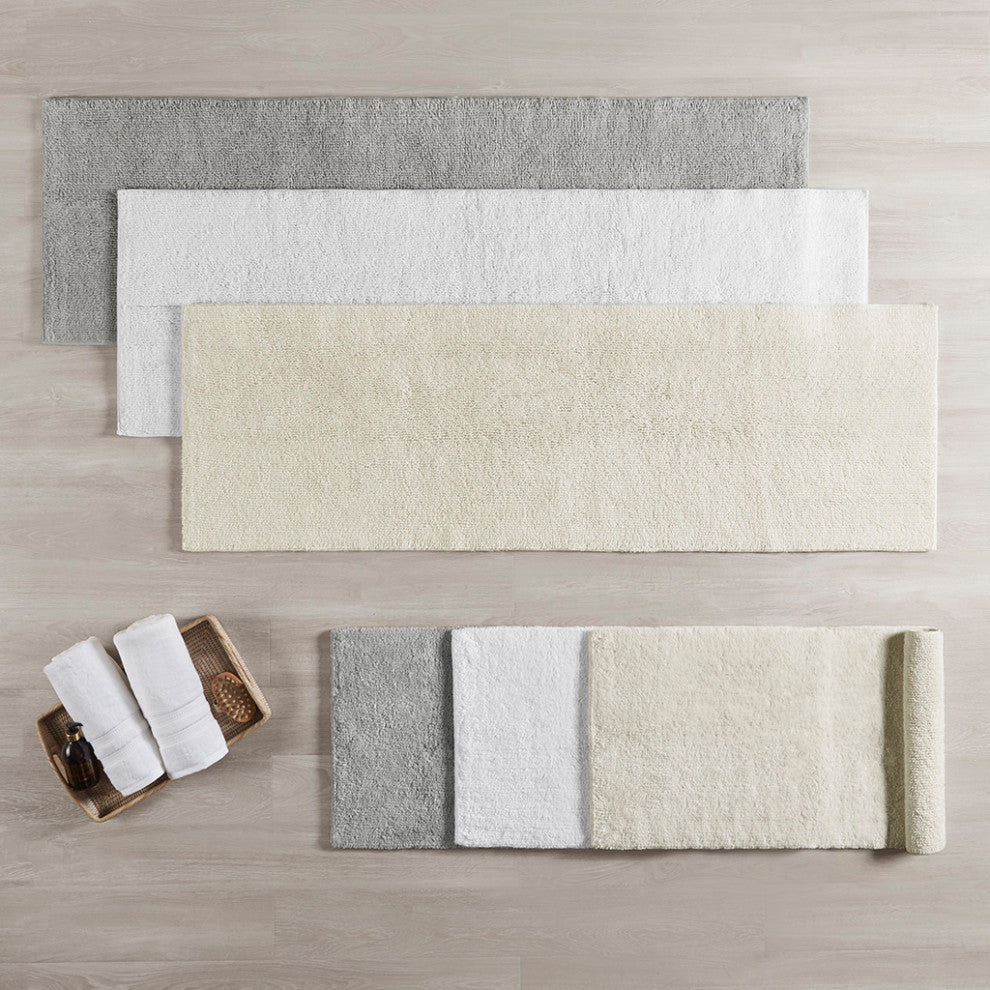 Beautyrest Plume Luxury Feather Touch Reversible Bath Rug, Ivory