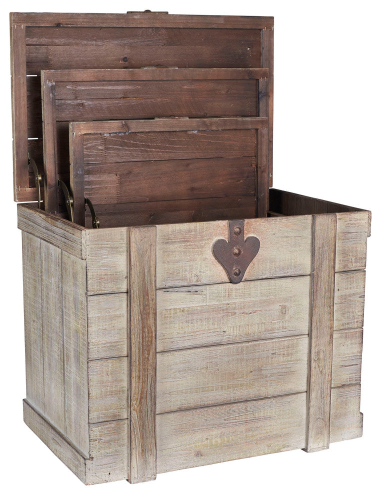 Antiqued Decorative Trunk