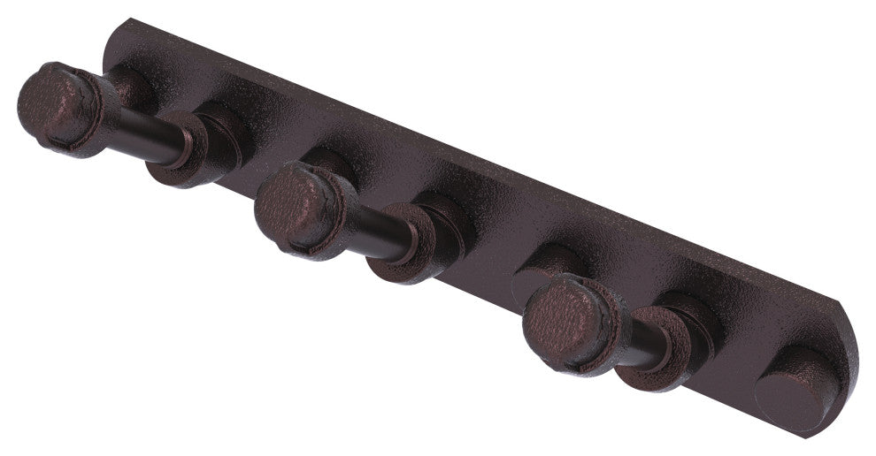 Pipeline 3 Position Multi Hook, Antique Bronze