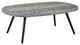 Endeavor Outdoor Patio Wicker Rattan Coffee Table, Gray