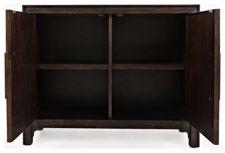 Gramercy Mid-Century Modern Chevron Two Door Accent Chest