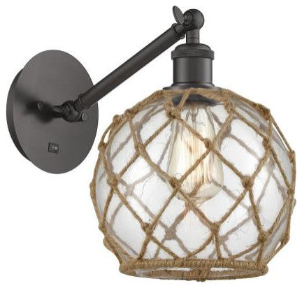 Innovations 317-1W-OB-G122-8RB 1-Light Sconce, Oil Rubbed Bronze