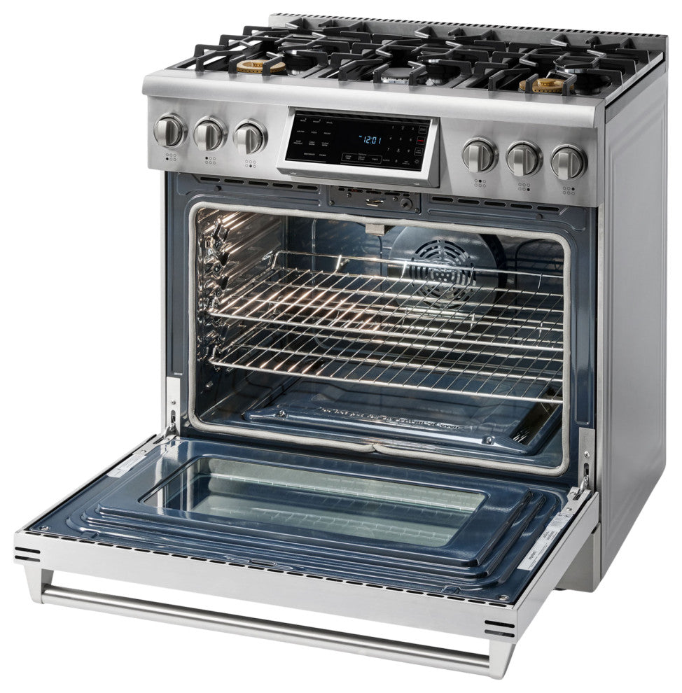 36" 6-Burner Sealed Professional Tilt Panel Gas Range