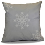 Decorative Holiday Pillow Geometric Print, Gray, 26"x26"