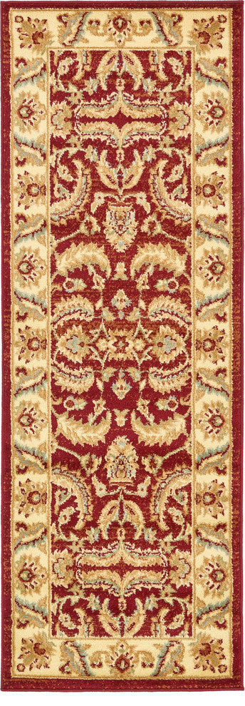 Unique Loom Red Hickory Voyage 2' 2 x 6' 0 Runner Rug