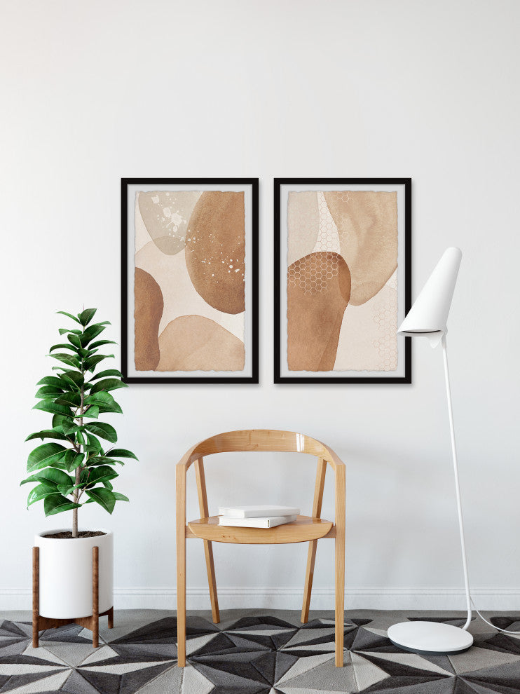 Healing Reaction Diptych, 2-Piece Set, 24x36 Panels