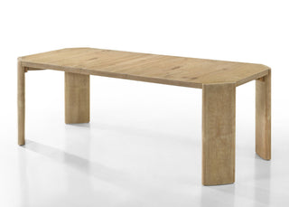 Magnus 6 Piece Oak Finish 84" Extendable Rectangular Dining Table Set With Bench