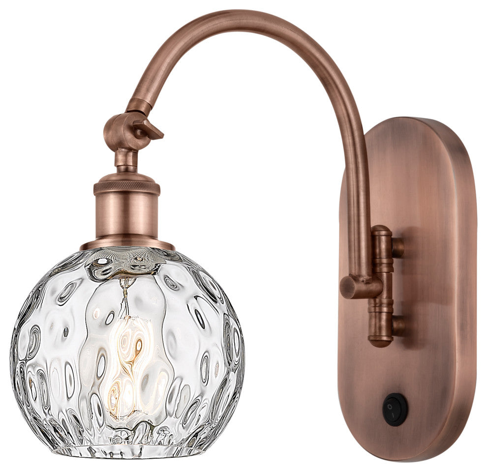 Innovations 518-1W-AC-G1215-6-LED 1-Light Sconce, Antique Copper