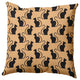 26" x 26" Spooky Cats Decorative Throw Pillow, Pale Gold