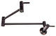 Modern Wall-Mount Pot Filler Faucet, Bronze