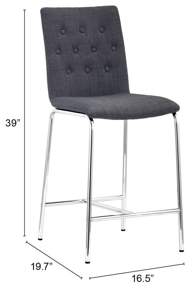 Uppsala Counter Chair, Set of 2 Graphite