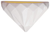 Geometric Wall Sconce, Incandescent, Matte White/Champagne Gold
