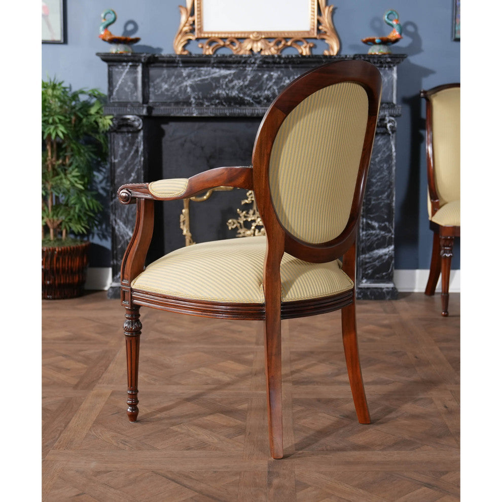Round Back Mahogany Chair