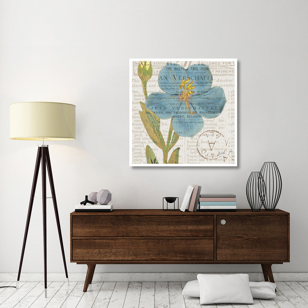 "Bookshelf Botanical VI" Digital Paper Print by Katie Pertiet, 42"x42"