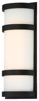 Latitude 14" LED Outdoor Wall Light 3000K, Black