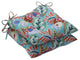Marlow Aqua Wrought Iron Seat Cushion, Set of 2