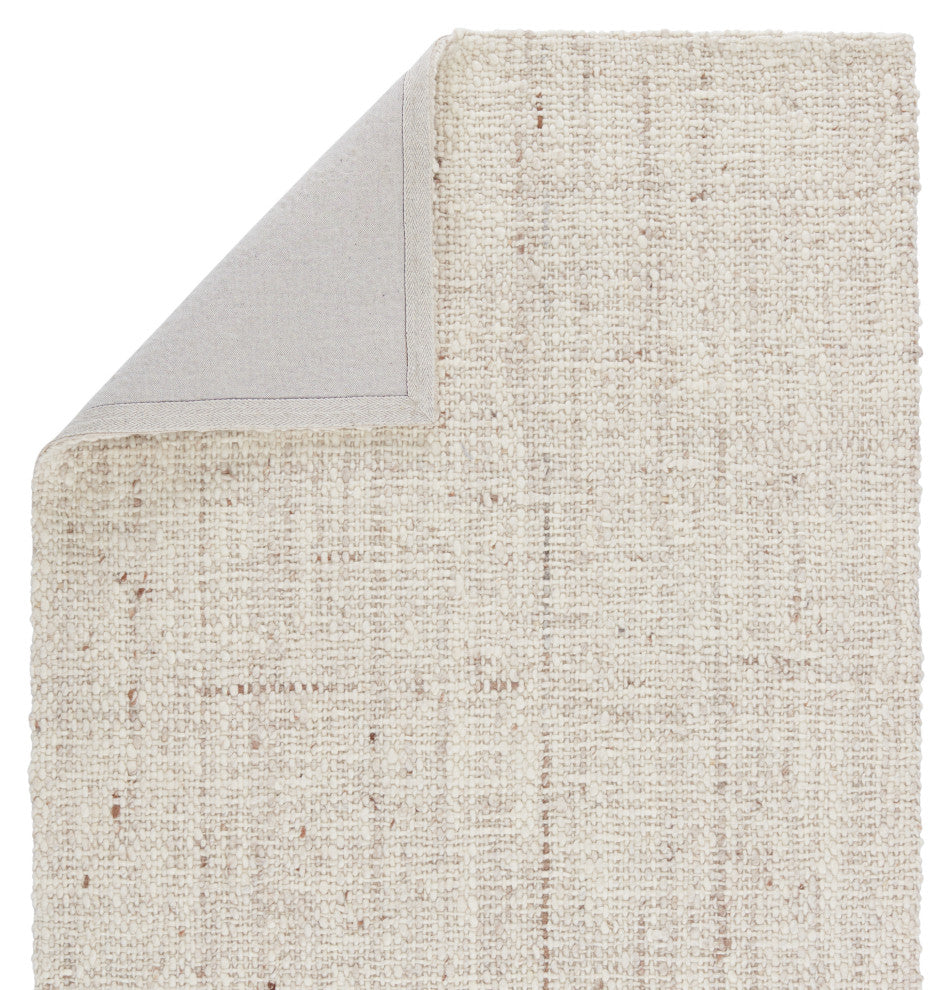 Jaipur Living Season Handmade Solid Area Rug, Cream/Tan, 5''x8''