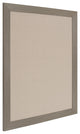 Beatrice Framed Linen Fabric Pinboard, Gray 23X29