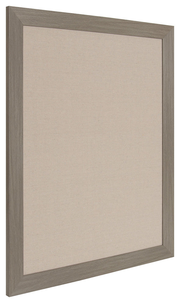 Beatrice Framed Linen Fabric Pinboard, Gray 23X29