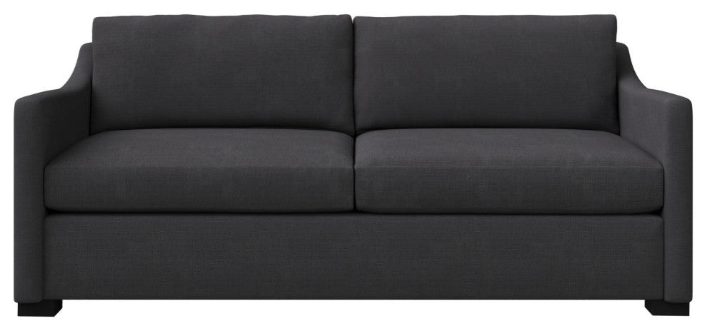 Nativa Interiors Ashley 83" Sofa, Charcoal, Depth: Deep Plush