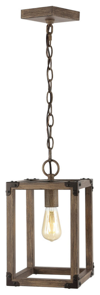 Magnolia 8.13" Adjustable Iron LED Pendant, Brown