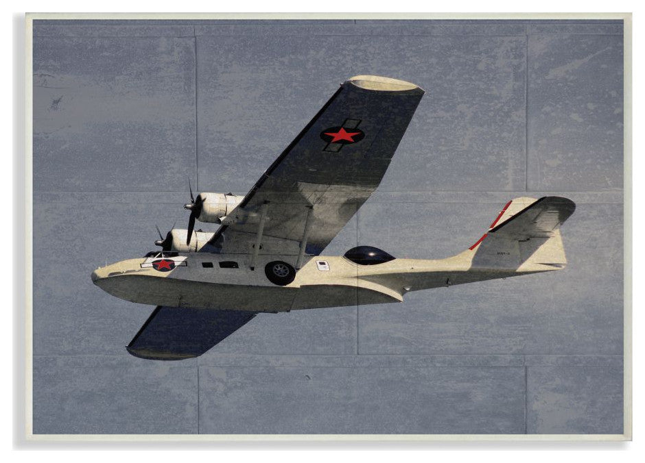 Kids Military Plane Vehicle Blue Design, 12"x18"