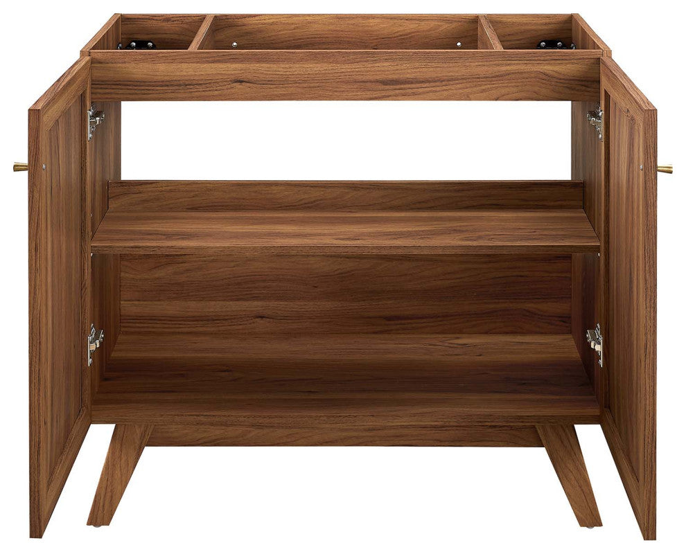 Soma 36" Bathroom Vanity Cabinet (Sink Basin Not Included) - Walnut