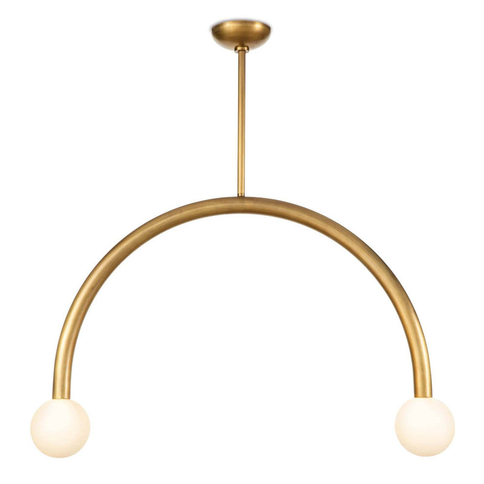 Happy Pendant Large, Brass