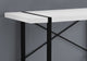 Computer Desk Home Office Laptop 48"L Work Metal Laminate White Black