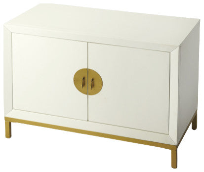 Langer Cottage White 2- Door Cabinet