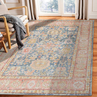 Century Reuda Area Rug, Blue, 9' x 13', Bordered