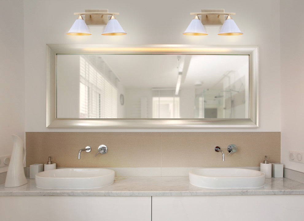 Yvette 1-light Metal Wall Sconce, 2-Light